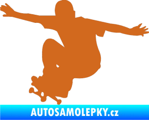 Samolepka Skateboard 014 levá oříšková