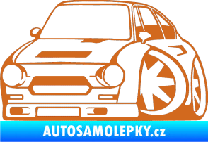 Samolepka Škoda 110r karikatura levá oříšková