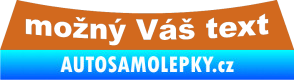 Samolepka Škoda Rapid - zadní oříšková