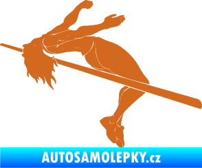 Samolepka Skok do výšky 001 levá atletika oříšková