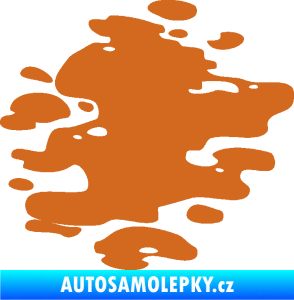 Samolepka Skvrna 001 pravá kaňka oříšková
