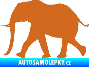 Samolepka Slon 015 levá oříšková