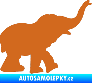 Samolepka Slon 022 pravá oříšková