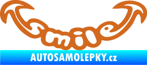 Samolepka Smile úsměv oříšková