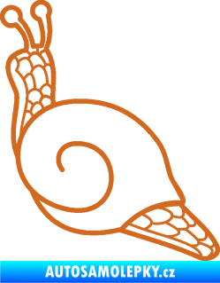 Samolepka Šnek 003 levá oříšková