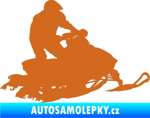 Samolepka Sněžný skútr 001 pravá oříšková