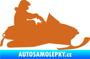 Samolepka Sněžný skútr 002 pravá oříšková