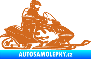 Samolepka Sněžný skútr pravá oříšková
