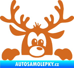 Samolepka Sob 002 pravá vykukuje oříšková