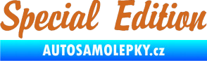 Samolepka Special edition 001 oříšková