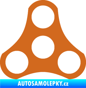 Samolepka Spinner oříšková