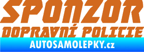 Samolepka Sponzor dopravní policie 002 oříšková