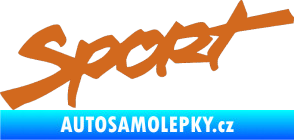 Samolepka Sport 001 oříšková