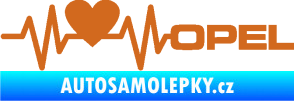 Samolepka Srdeční tep 028 pravá Opel oříšková