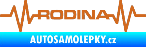 Samolepka Srdeční tep 032 rodina oříšková