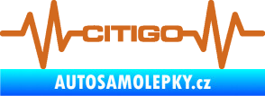 Samolepka Srdeční tep 033 Citigo oříšková