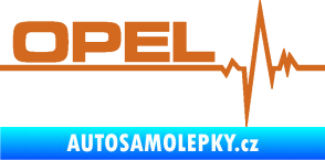 Samolepka Srdeční tep 036 levá Opel oříšková
