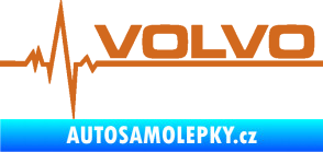 Samolepka Srdeční tep 037 pravá Volvo oříšková