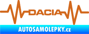 Samolepka Srdeční tep 044 levá Dacia oříšková