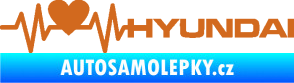 Samolepka Srdeční tep 046 pravá Hyundai oříšková