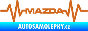 Samolepka Srdeční tep 059 Mazda oříšková