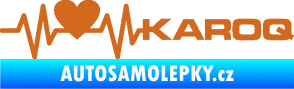 Samolepka Srdeční tep 068 pravá Karoq oříšková