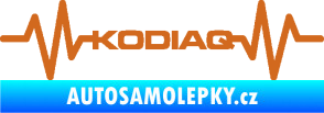 Samolepka Srdeční tep 071 Kodiaq oříšková