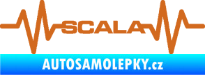 Samolepka Srdeční tep 075 Scala oříšková