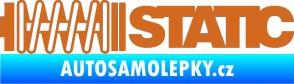 Samolepka Static 001 oříšková