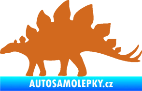 Samolepka Stegosaurus 001 levá oříšková