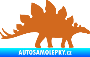 Samolepka Stegosaurus 001 pravá oříšková