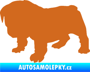 Samolepka Štěňátko 004 levá francouzský buldoček oříšková