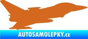 Samolepka Stíhací letoun 002 pravá oříšková