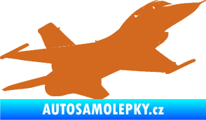 Samolepka Stíhací letoun 004 pravá oříšková