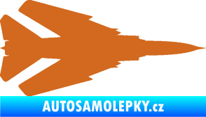 Samolepka Stíhací letoun 007 pravá MIG oříšková