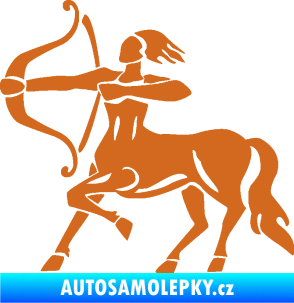 Samolepka Střelec 005 levá oříšková
