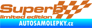Samolepka Superb limited edition pravá oříšková