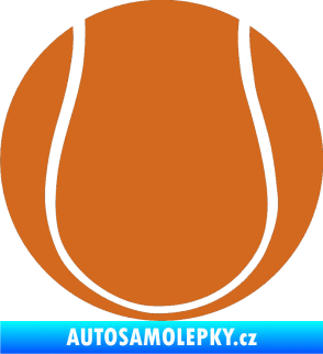 Samolepka Tenisový míček oříšková