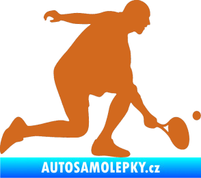 Samolepka Tenista 003 pravá oříšková