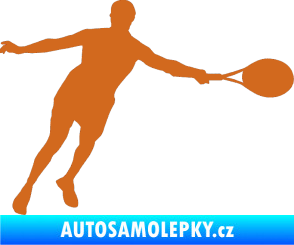 Samolepka Tenista 009 pravá oříšková