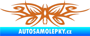 Samolepka Tetování 111 motýl oříšková