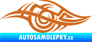 Samolepka Tetování 208 levá oříšková