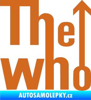 Samolepka The Who oříšková