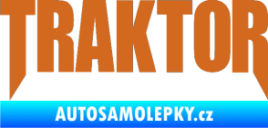 Samolepka Traktor - music oříšková
