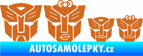 Samolepka Transformers 001 rodinka v autě oříšková