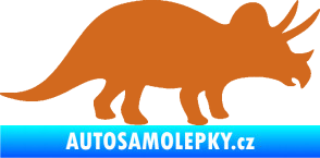Samolepka Triceratops 001 pravá oříšková