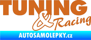 Samolepka Tuning racing 001 oříšková