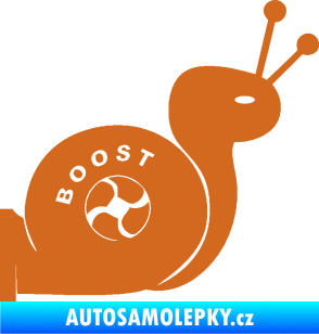 Samolepka Turbo šnek 003 pravá oříšková