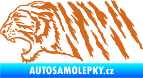 Samolepka Tygr 004 levá oříšková