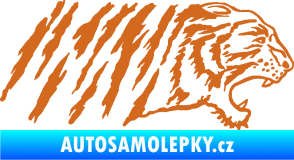 Samolepka Tygr 004 pravá oříšková